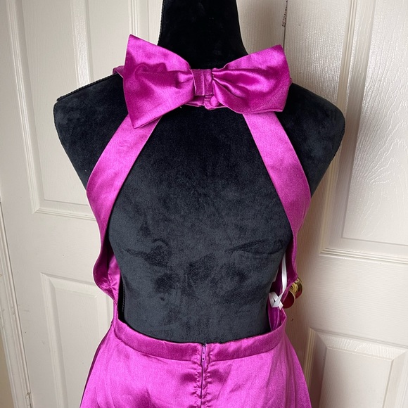 B. Darlin Women's Open Back Full Length Maxi Prom/Evening Dress Size 11/12 - Picture 7 of 8